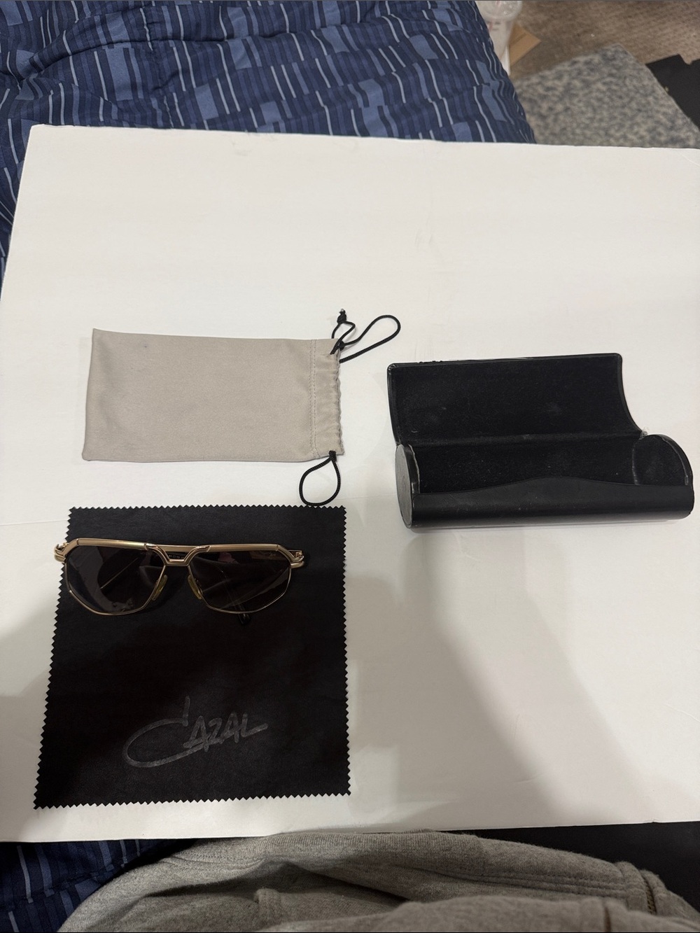 Cazal 9056 Sunglasses (Black & Gold)